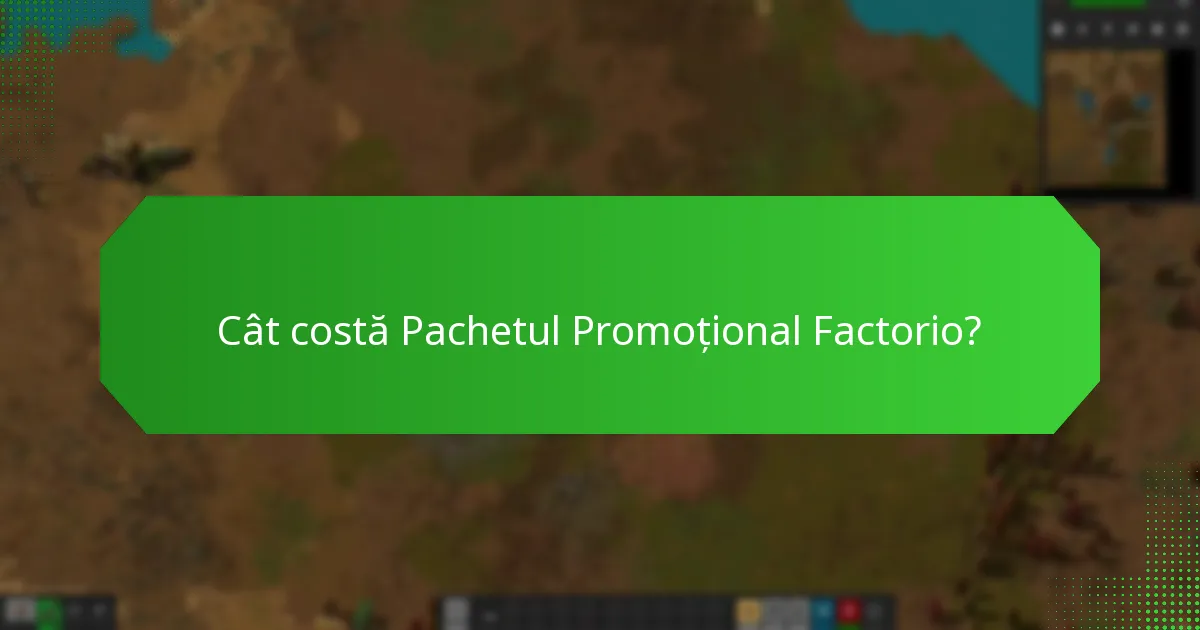 Cum să achiziționezi Pachetul Promoțional Factorio?